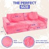 Contour Comfort Kids Couch 14 PC Modular Kids Play Set – Convertible Kids Sofa with Soft Foam Sofa Cushions | Kids Fort Couch, Kid Play Room Furniture - 2 of 4