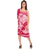 LA LEELA Women's Summer Beach Wrap Bikini Wraps Sarong Swimwear Cover up Skirt Bathing suit Swimsuit Pareo for Women One Size Pink, Lizards - 3 of 4