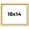 PosterPalooza | Simple Gold Picture Frame - UV Acrylic, Backing Board, Hanging Hardware Included - 2 of 4