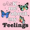 Girl's Lost Gods My Feelings Butterflies T-Shirt - 2 of 4