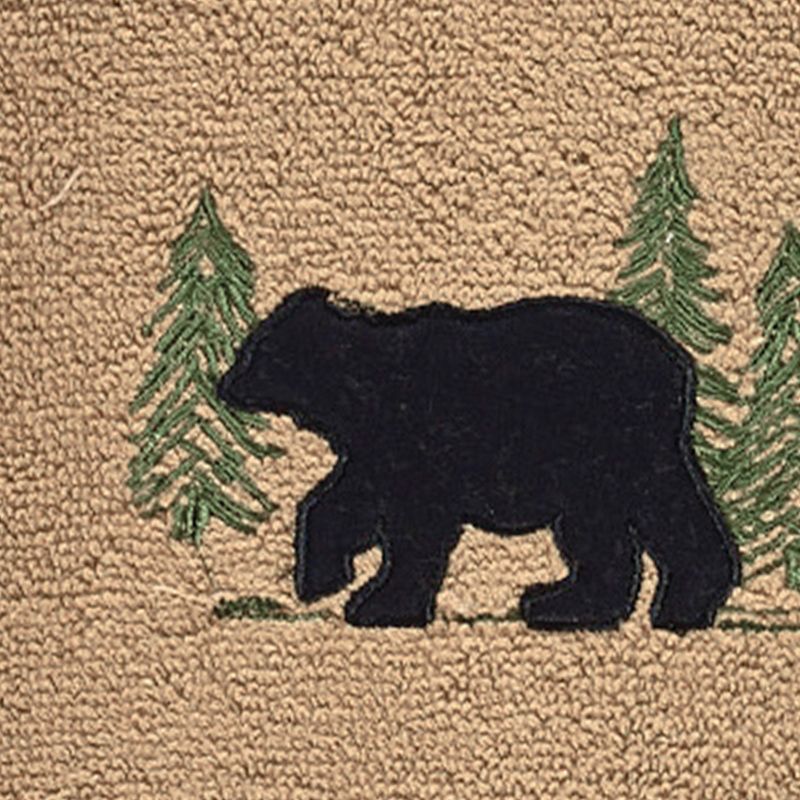 Park Designs Black Bear Terry Fingertip Towel - Set of 2, 3 of 6