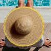 Nicole Miller New York Women's Beach Coverup with 2 Straw Sun Hats - 3 of 4