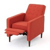 Sapphtopaz Mid-Century Modern Accent Chair Wingback Recliner Chair Upholstered Armchair with Footrest Comfy Chair for Bedroom, Living Room - 3 of 4