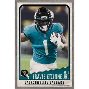 Trends International NFL Jacksonville Jaguars - Travis Etienne Jr. 22 Framed Wall Poster Prints - 1 of 4