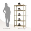 Karl Home 35 in.W Metal Shelving Unit with Wheels - 4 of 4