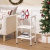 VECELO Modern X-Design Nightstand, End/Side Table with 3 Storage Shelves for Bedroom or Living Room - 4 of 4