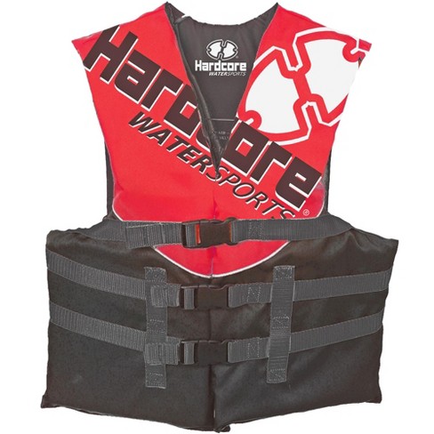 Hardcore Water Sports Hardcore life jacket paddle vest for adults; Coast  Guard approved Type III PFD life vest flotation device; Jet ski, wakeboard