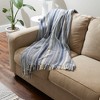 Design Imports French Blue Braided Stripe Throw - 4 of 4