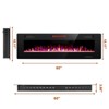 R.W.FLAME Electric Fireplace Wall-Mounted Recessed Ultra-Thin LED Heater, 6 Sizes, Touch Screen, with Remote - 4 of 4