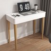 CAVINAS Vanity Desk with Mirror Vanity with Plip Top Mirror, 2 Drawers with storage compartments - 2 of 4