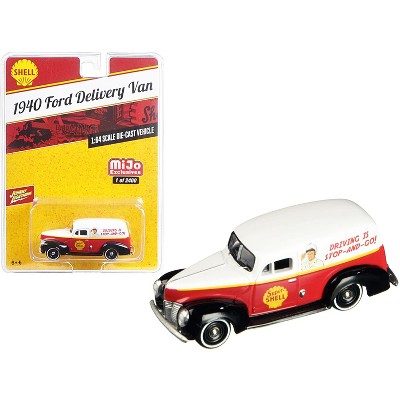 1940 Ford Delivery Van "Shell" 1/64 Diecast Model Car by Johnny Lightning