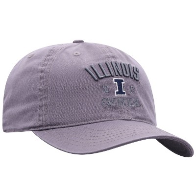 NCAA Illinois Fighting Illini Men's Skill Gray Garment Washed Canvas Hat