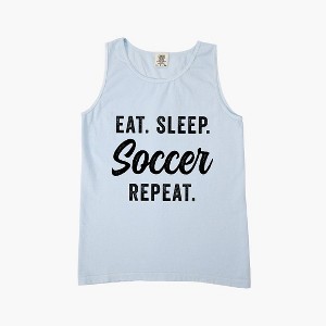Simply Sage Market Women's Eat Sleep Soccer Repeat Racerback Tank - 1 of 3