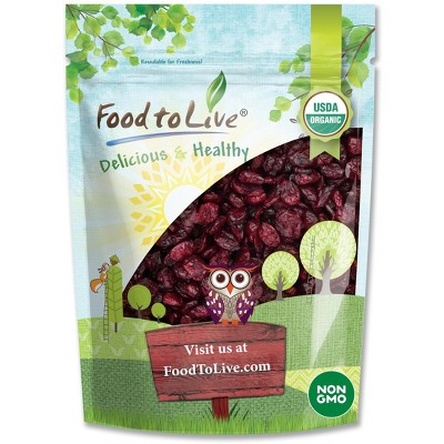 Organic Dried Cranberries - by Food To Live