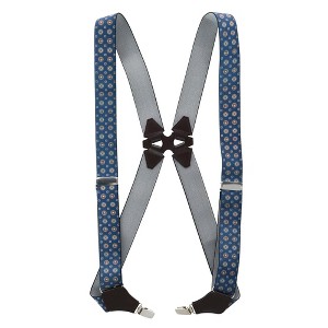 Aisenin Men's Elastic Printed Dress Ubee Side Clip Trucker Suspenders - 1 of 2