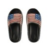 4th of July Rhinestone American Flag Women's Non-Slip Black Cloud Slides - 3 of 3