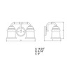 Vaxcel Toledo 2 - Light Vanity in  Satin Nickel - 3 of 4
