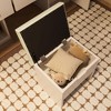 Okak Modern Vanity Table with Mirror & LED Lights,Dressing Desk with Drawers/Cabinets & Storage Stool,Large Makeup Table Set for Bedrooms - 3 of 4