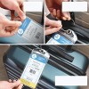 Highwind Cruise Luggage Tags for Suitcases- Clear, 4 Pieces - 4 of 4