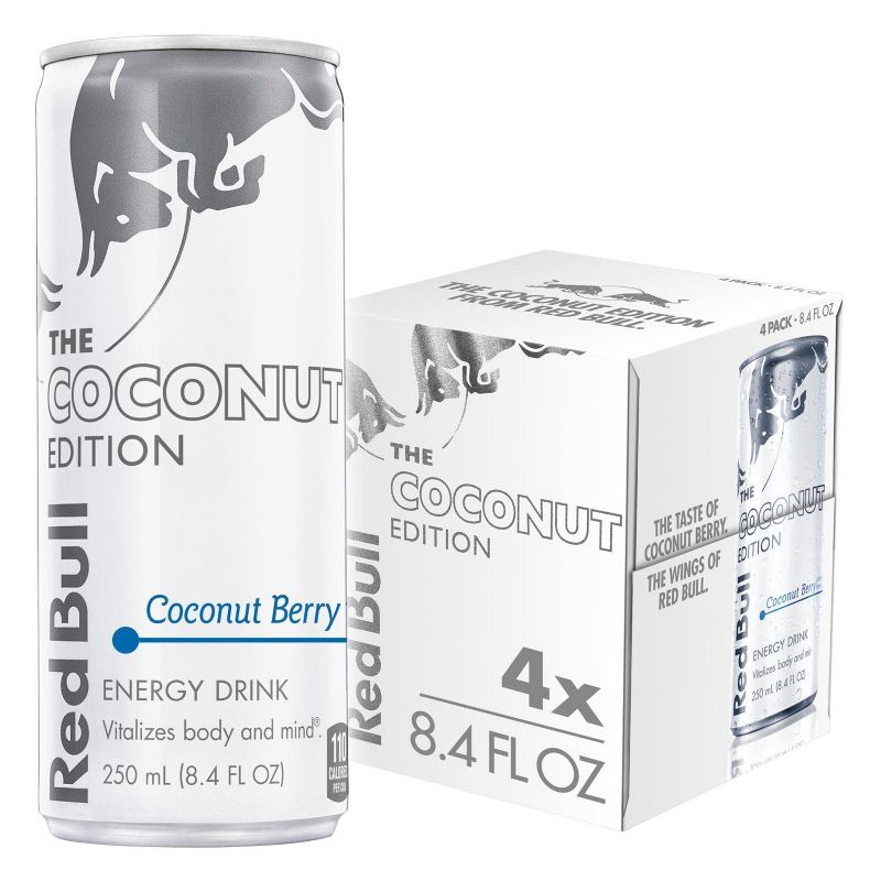 Red Bull Coconut Berry Energy Drink - 4pk/8.4 fl oz Cans, 1 of 9