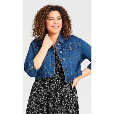 Jacket Denim Crop - Mid Wash - 10-12 : Target