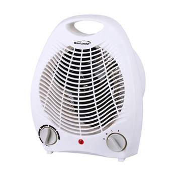 Brentwood 1500 watt 2 in 1 Fan Heater in White