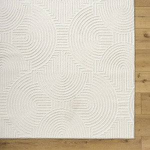 Hauteloom Aucoin Cream 3D Rainbow Washable Area Rug - 1 of 4