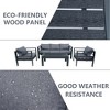 Decksplore 4-Piece All-Weather Galvanized Steel Frame Couch for Patio Garden Outdoor Metal Sectional Sofa - 4 of 4