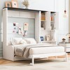 TIRAMISUBEST Multi-Functional Full/Queen size Murphy Bed Wall Bed with Sofa, Desk and Storage Cabinet, Space-Saving Foldable Design Murphy Cabinet Bed - 3 of 4