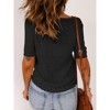Coolmee Womens Summer Sweater Casual Short Sleeve Pullover Tops Crewneck Lightweight Shirts Ribbed Knit Dressy Blouse - 4 of 4
