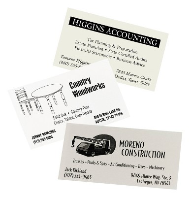 Avery Clean Edge Business Cards - True Print Matte - 2 -sided