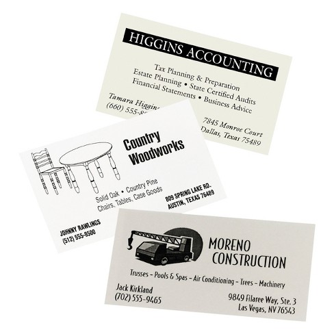Avery Laser Business Cards, 2 x 3-1/2, White, 10 Cards/Sheet, 250 Cards/Pack