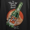 7UP The Fresh Up Family Drink Crew Neck Short Sleeve Women's Black Crop Top - 3 of 4