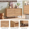 Modern 6 Drawers Dresser for Bedroom, Wood Fluted Double Dresser, Mid Century Chest of Drawers for Bedroom, Living Room - 4 of 4