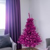 Northlight Full Pine Artificial Christmas Tree - 4' - Boysenberry Purple - Unlit - 3 of 3