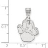 Black Bow Jewelry 14k White Gold Pittsburgh Panthers NCAA Medium Pendant - 2 of 3