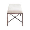 Meridian Furniture,Valley Chenille Fabric Bench - 4 of 4