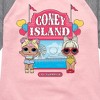 Girls' - Lol Surprise! - Coney Island Shirt Tail Raglan Graphic T-shirt - 2 of 4