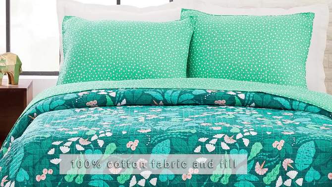 Jungle Floral Quilt Set - Elizabeth Olwen for Makers Collective, 2 of 11, play video