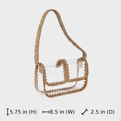 Сумки A New Day Shoulder Bag with Straw Detail - A New Day™ Clear — фото 6