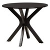 Baxton Studio Maya Modern Fabric and Wood Dining Set - 4 of 4