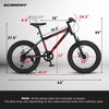 VASIP "20-Inch Kids' Mountain Bike - High Carbon Steel Frame, 7-Speed, Disc Brakes & Front Suspension.,Durable Wide Tires for Snow/Off-Road - 3 of 4