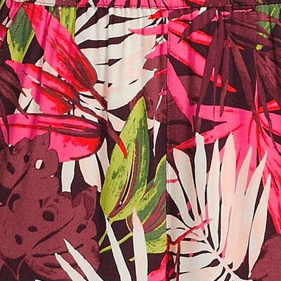 rich burgundy tropical palm