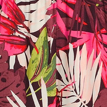 rich burgundy tropical palm