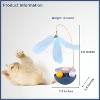 Cat Toys Interactive Toy for Cat Kitten Toys Lightweight Resin Duck Shape Fun Stick for Kitten Play Indoor Outdoor Removable and Washable Duck Cat Toy - 3 of 4