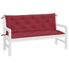 vidaXL Garden Bench Cushions 2 pcs Wine Red 59.1"x19.7"x2.8" Oxford Fabric - 4 of 4