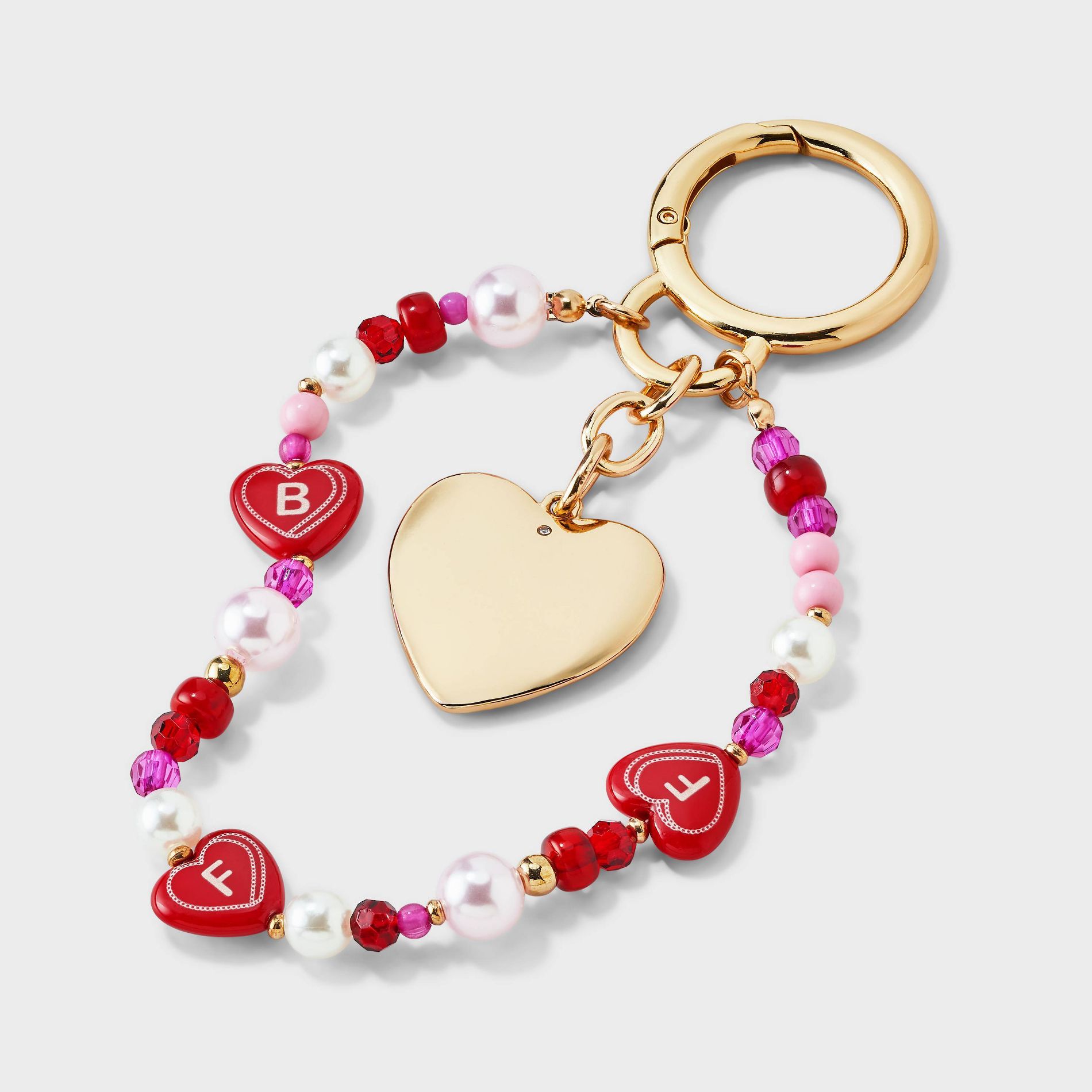 Valentine's Day BFF Beaded Heart Bag Charm - A New Day™