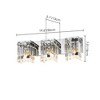 Rennnsan Denvra 19" W Hardwired 3 - Light Beaded Glass Modern Glam Dimmable Wall Sconce Vanity Light in Silver - 3 of 4