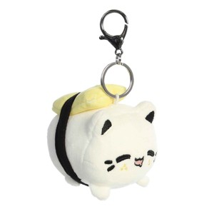 Aurora Mini Tamago Sushi Meowchi Clip-On Tasty Peach Enchanting Stuffed Animal White 3.5" - 1 of 4