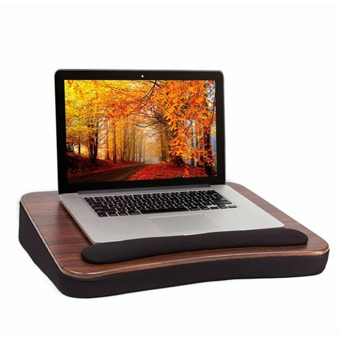 Sofia + Sam All Purpose Memory Foam Lap Desk - Wood Top - Black - image 1 of 4